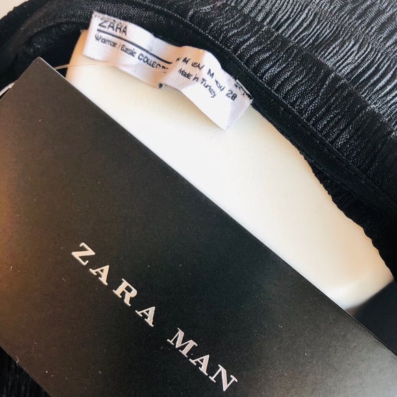 5/$25 ZARA black quarter sleeve shirt - Picture 8 of 8
